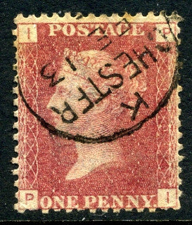 1858-79 1d Rose-red plate 159 lettered PI. A very fine used example with &quot;Chester&quot; CDS.