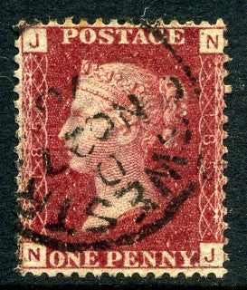 1858-79 1d Rose-red plate 185 lettered NJ. A very fine used example with "Oswestry" CDS dated 27th November, 1878.